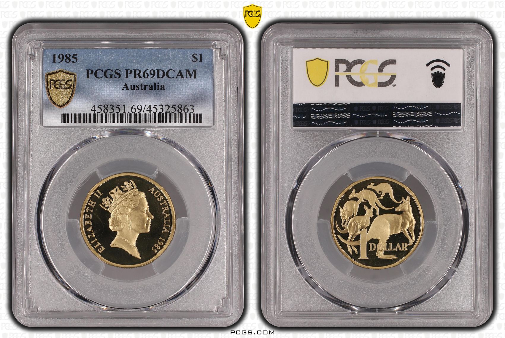 One Dollar, 1985, PCGS PR69DCAM