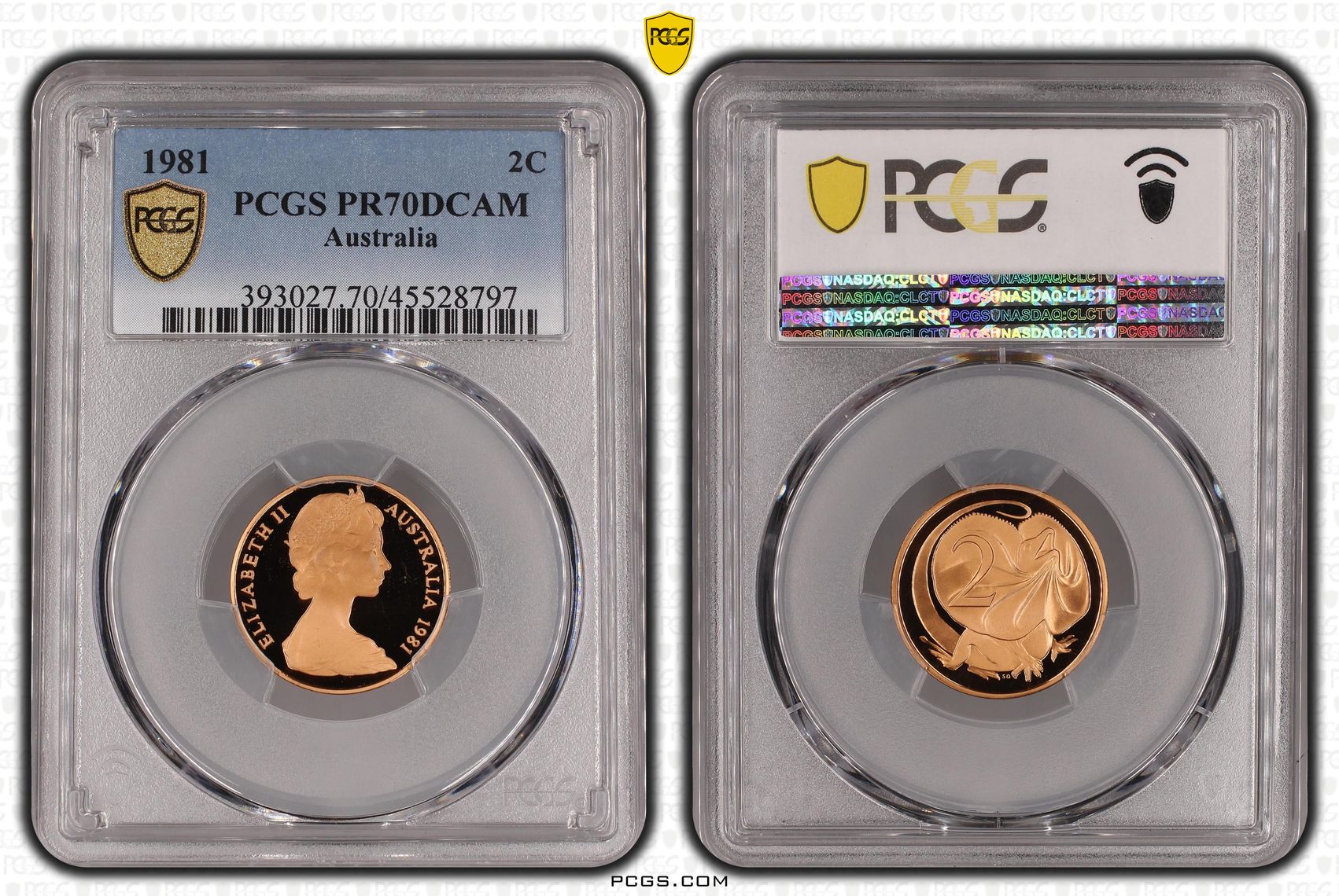 1981 Australia Two Cent, 2c PCGS - PR70DCAM POP 24/0 -797