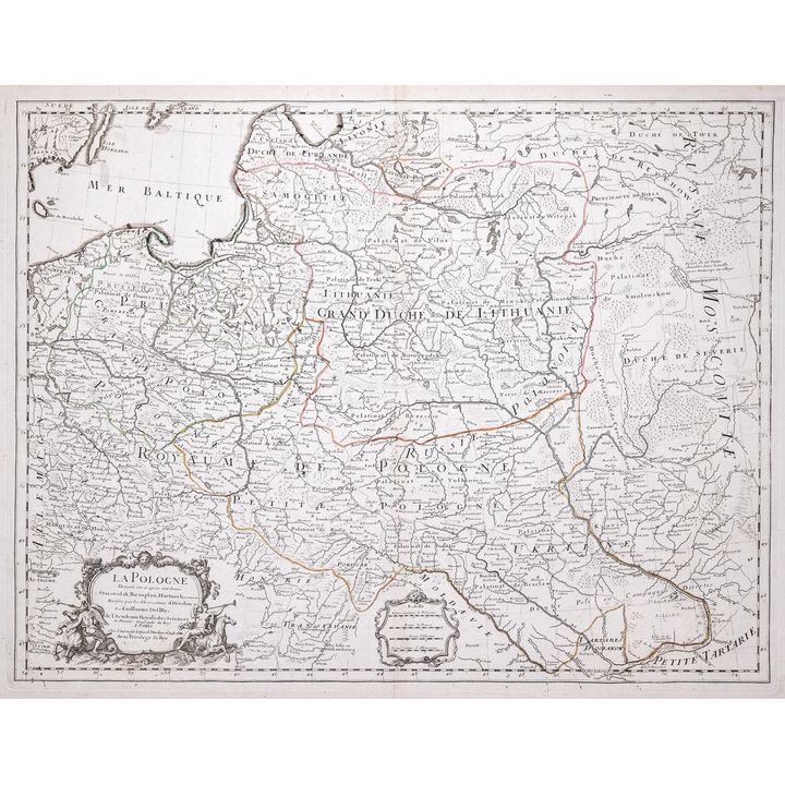 Guillaume de l’Isle | La Pologne dresee sur ce qu'en ont donne Starovolsk, Beauplan, Hartknoch...