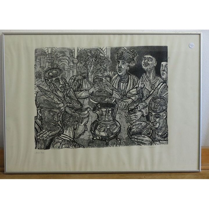 ALEXANDER PODLUSHAC - LITHOGRAPH - UNTITLED,artist proof, dated 1978