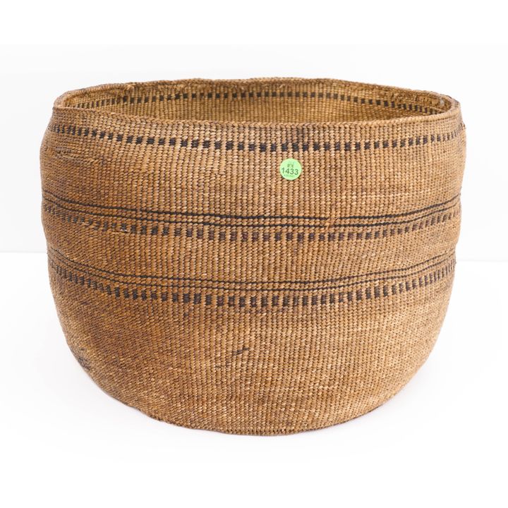 Large Old Salish Gathering Basket- AS IS- 12x17''