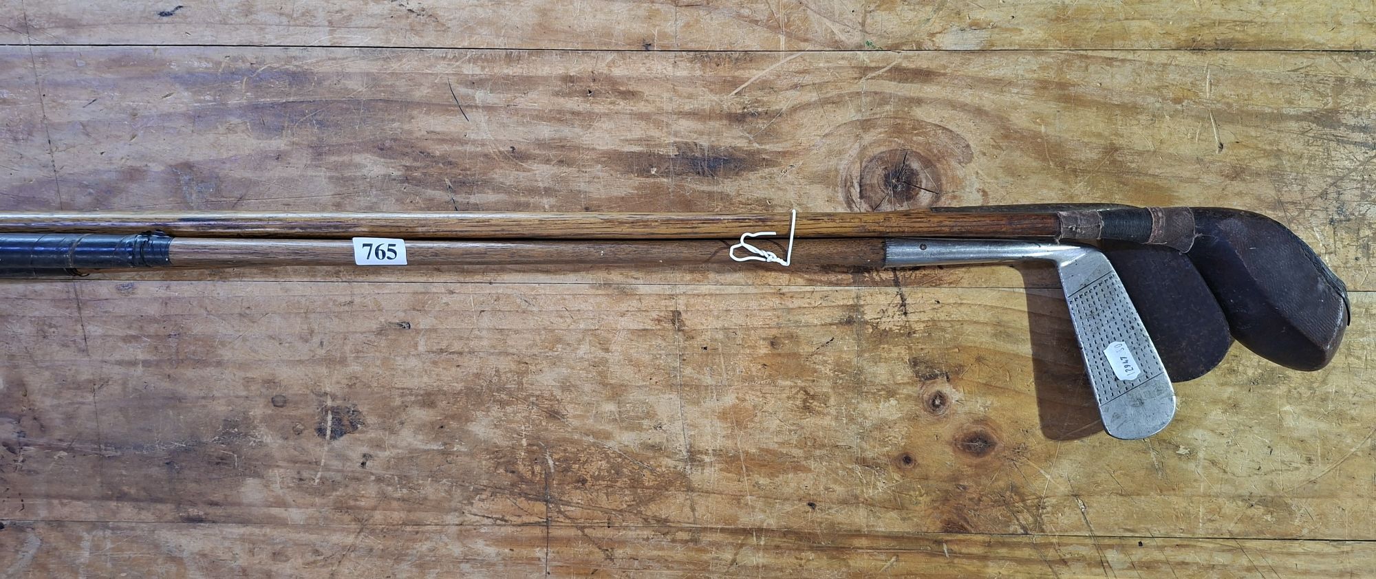 Three Vintage Golf Clubs