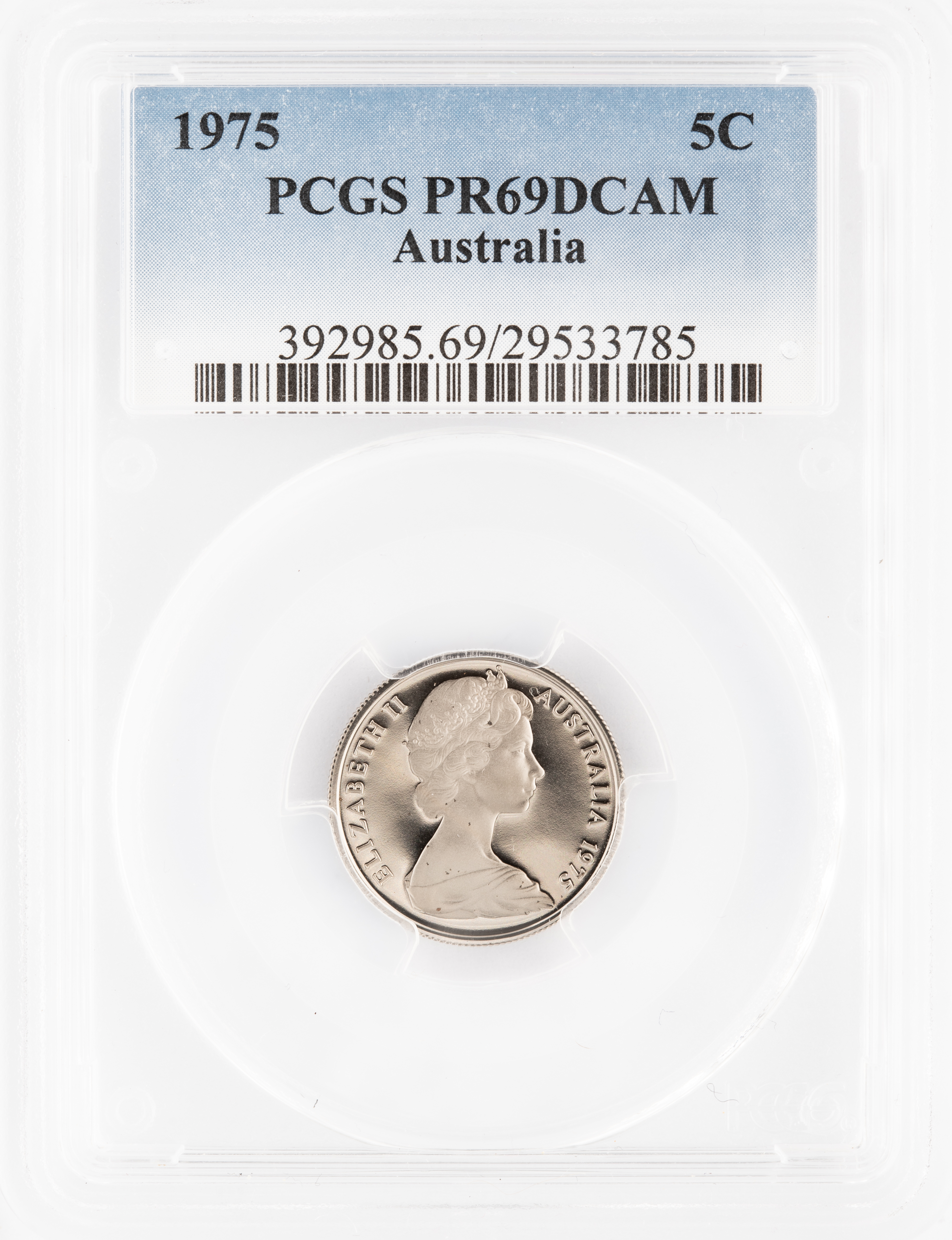 Five Cent, 1975, PCGS PR69DCAM