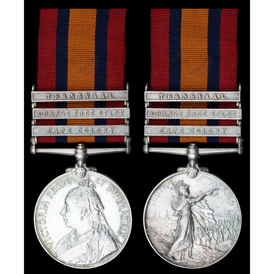 Queen's South Africa 1899-1902, 3 clasps, Cape Colony, Orange Free ...