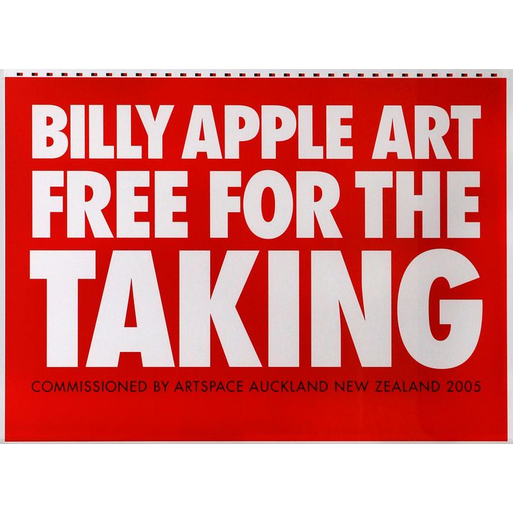 Billy Apple 'Art Free for the Taking'