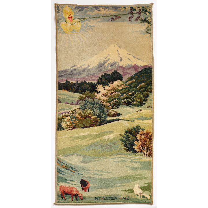 Brendan Hartwell for Feltex Carpets NZ Ltd - Mount Egmont, New Zealand souvenir floor rug