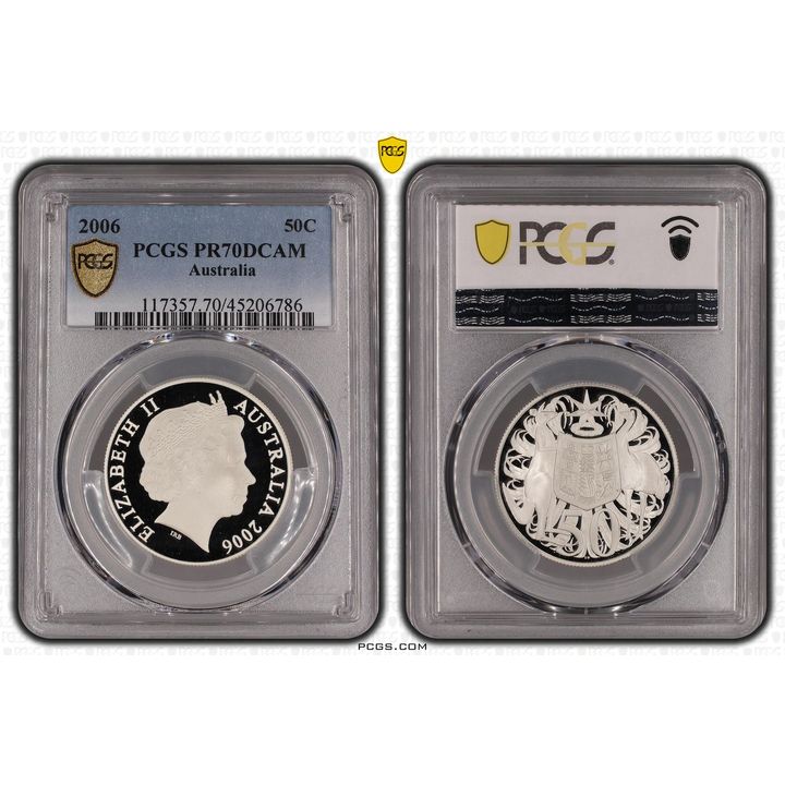 2006 Australia Fifty Cent, 50c PCGS - PR70DCAM POP 27/0 -786