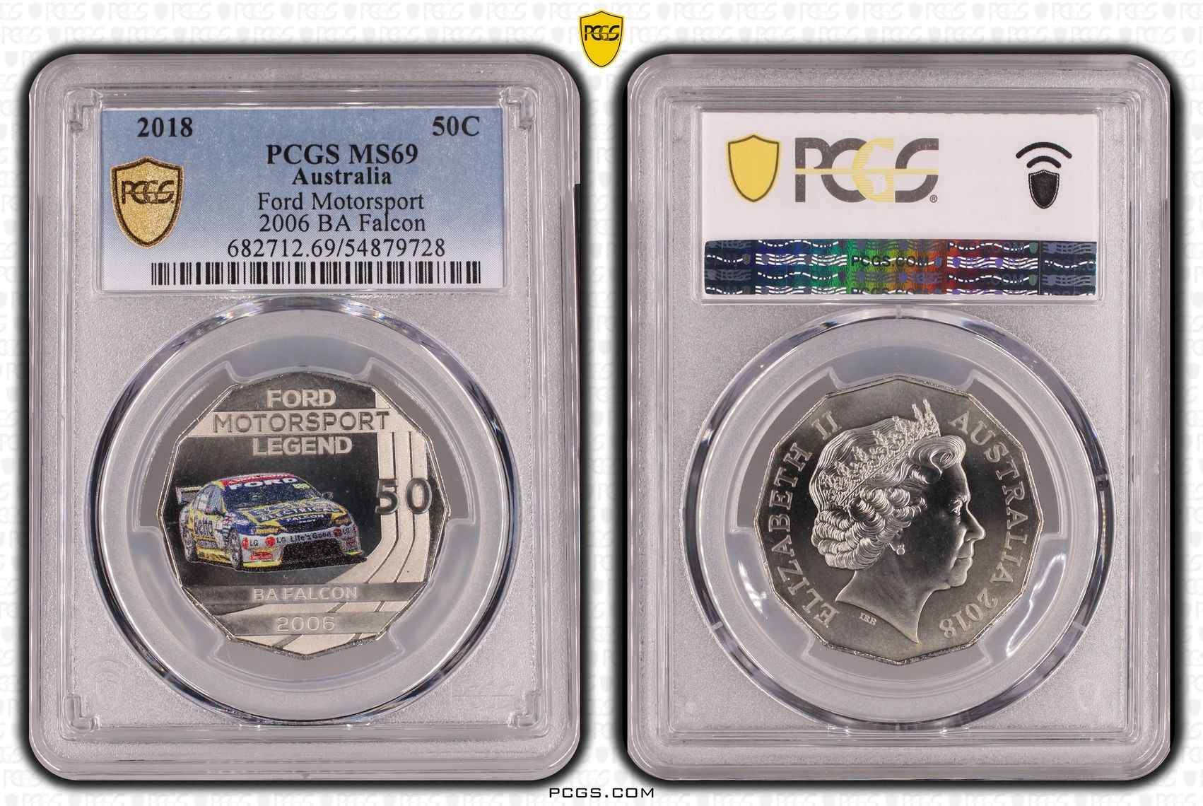 Ford Motorsport 2006 BA Falcon, Fifty Cent, 2018, PCGS MS69