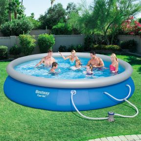 NEW 10×30 FT BESTWAY FAST SET ABOVE GROUND SWIMMING POOL **