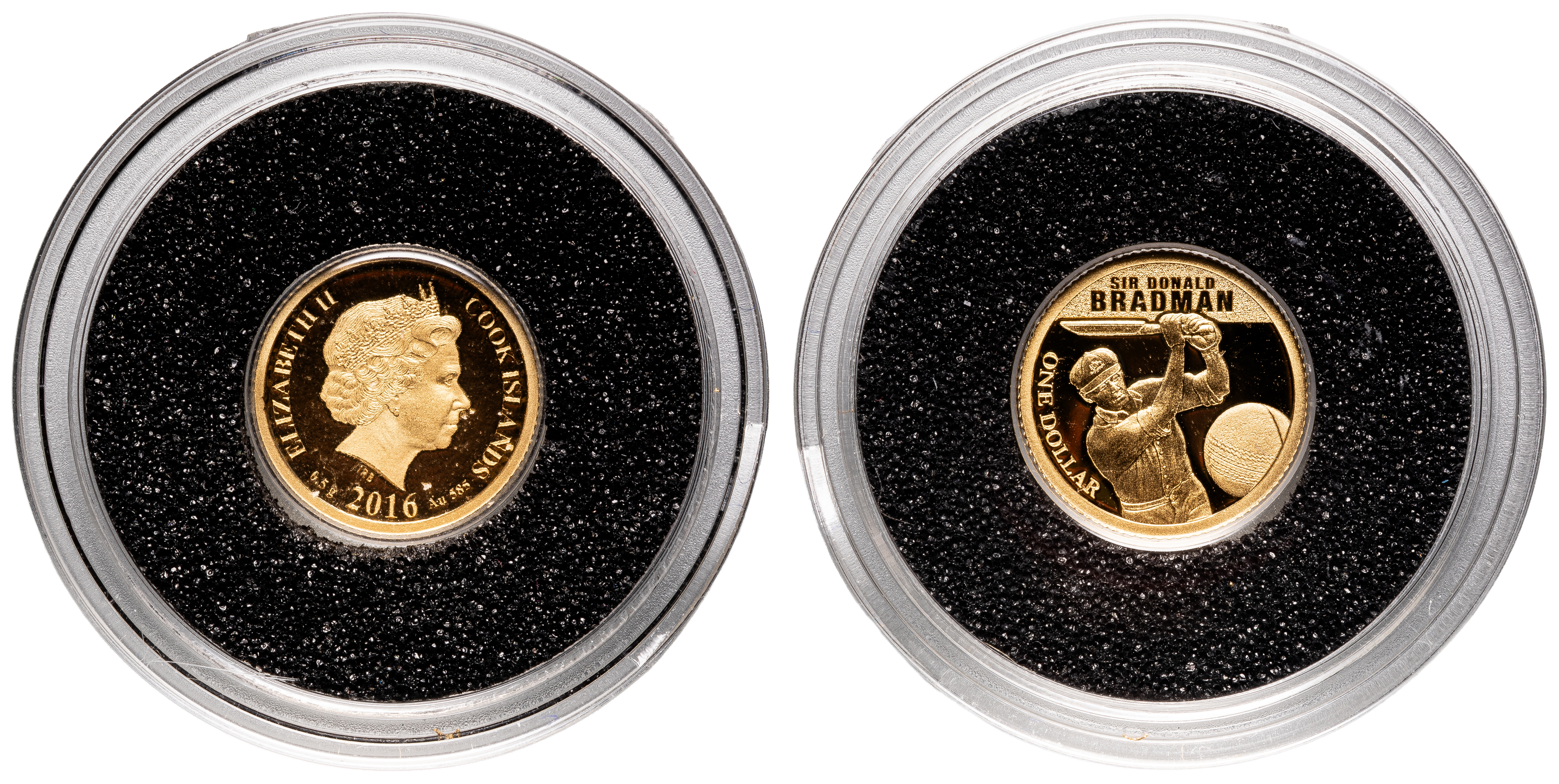 Cook Islands, Elizabeth II, Macquarie Mint - The Smallest Gold Coins of the World, One Dollar, 2016, UNC