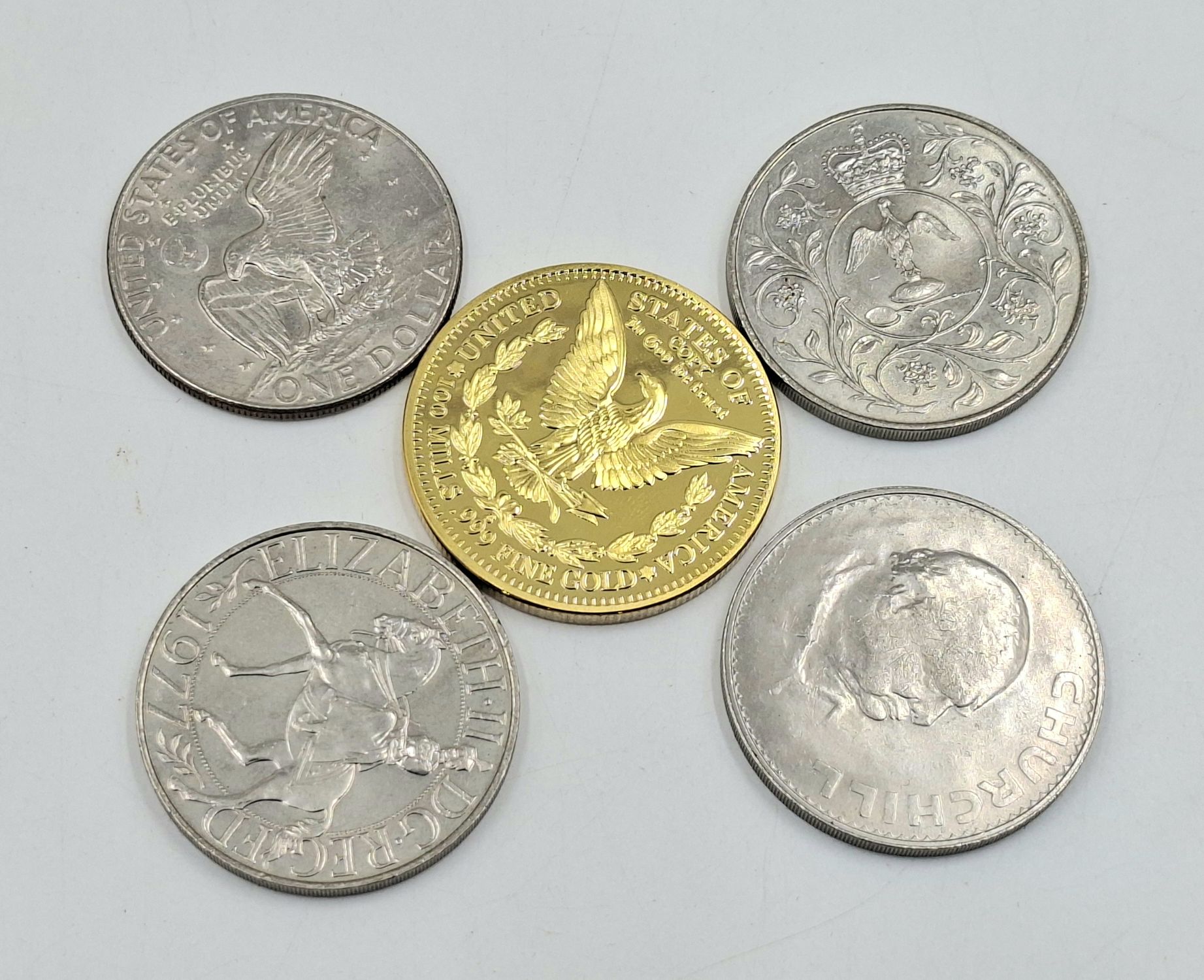 Collection Of Crown Coins Etc