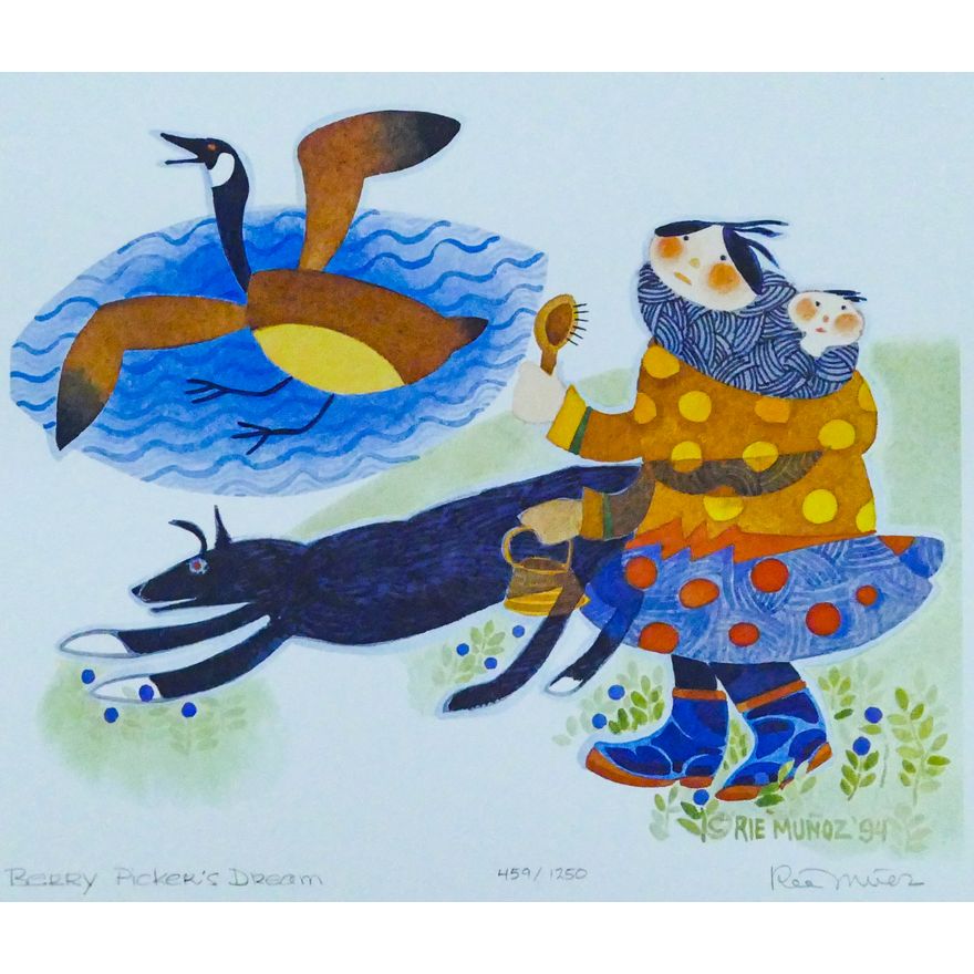 Rie Munoz ''Berry Picker's Dream'' 1994 Signed Print