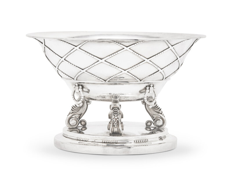A Johan Rohde Designed Georg Jensen Silver Centerpiece Bowl