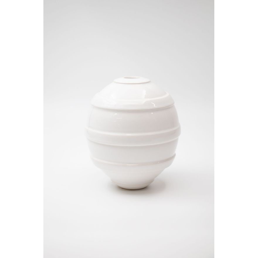 John Parker - Grooved ovoid vase