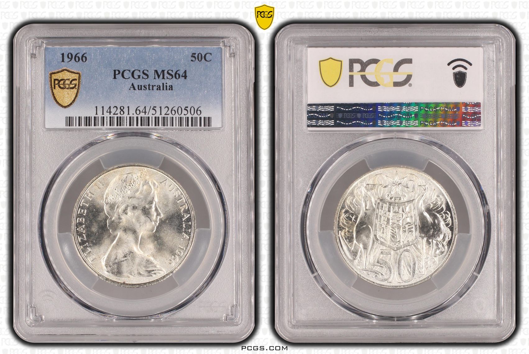 Fifty Cent, 1966, PCGS MS64