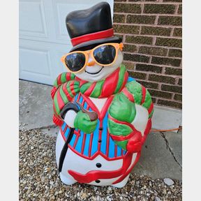Tommy The Snowman Blow Mold Indoor Outdoor Christmas Decoration