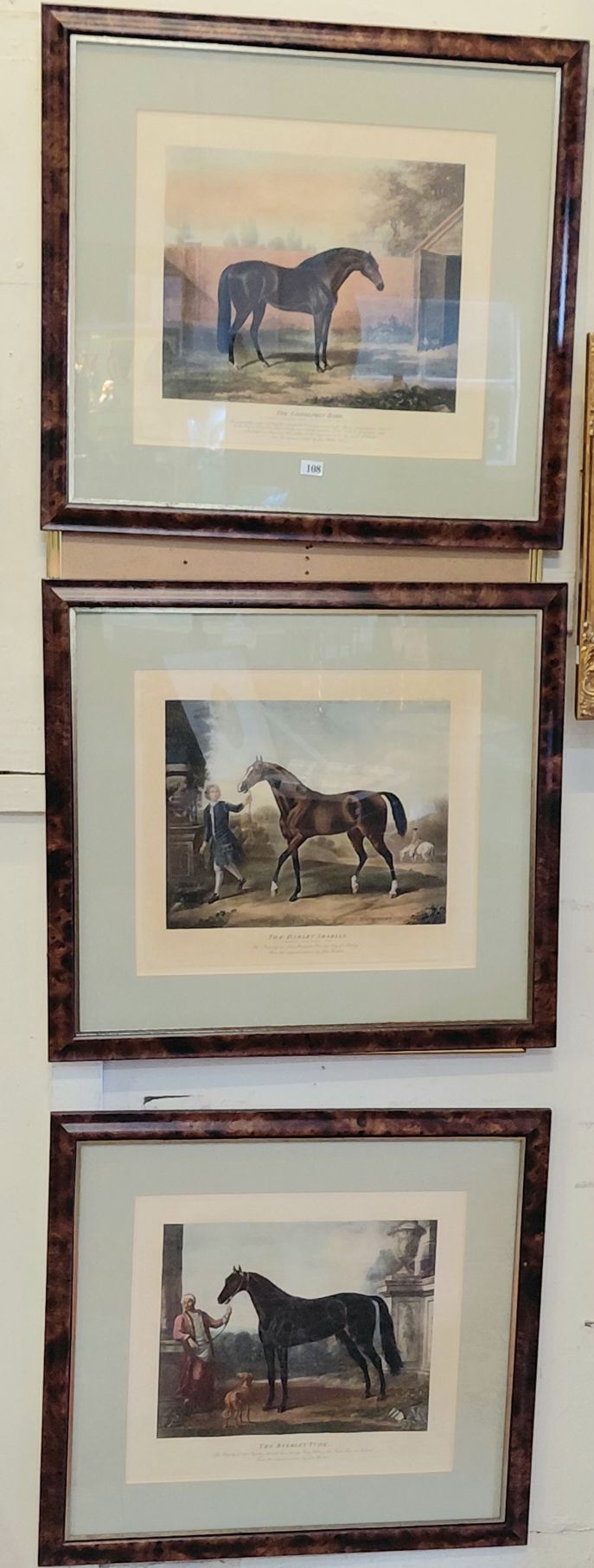 108 · GROUP OF 3 EQUINE PRINTS