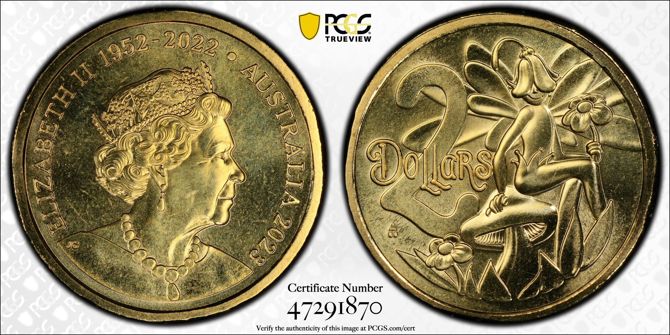 Elizabeth II, Tooth Fairy, Two Dollar, 2023, PCGS MS67