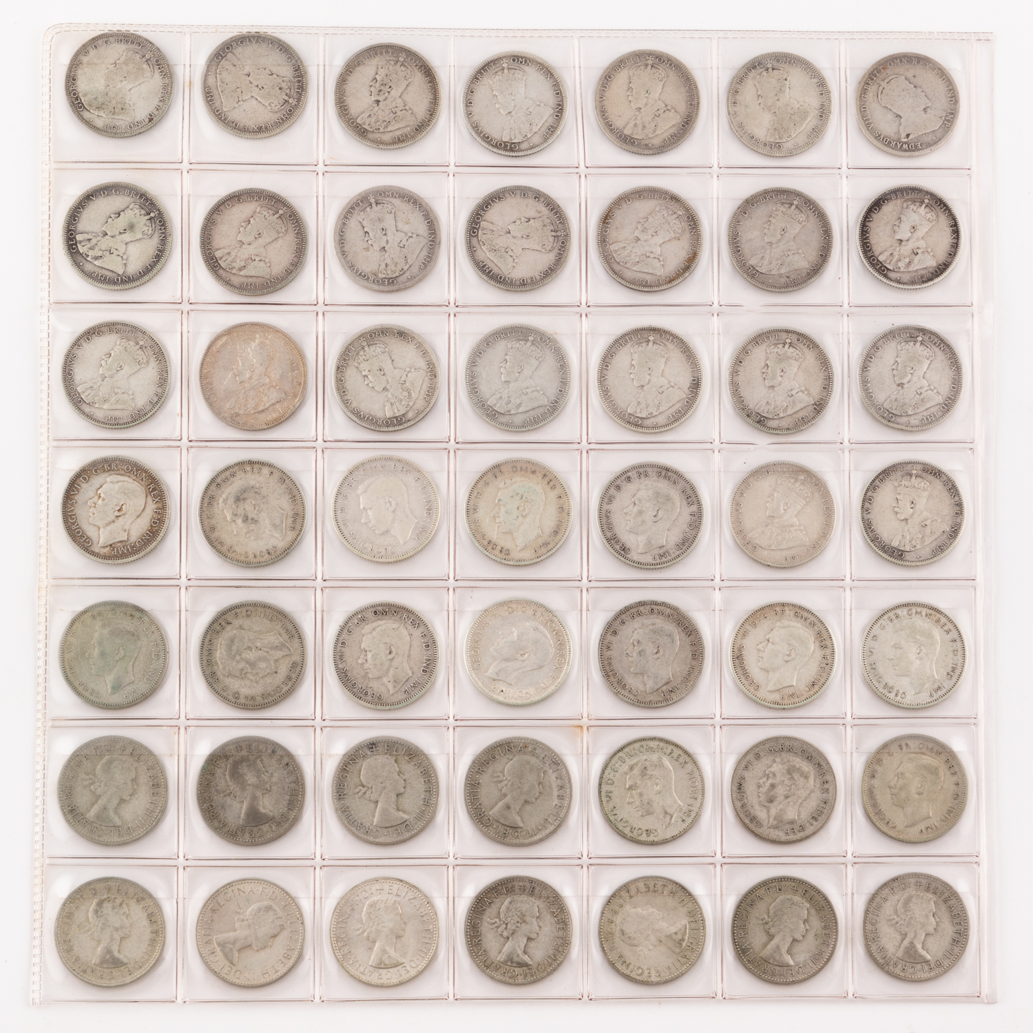 Edward VII - Elizabeth II, Shilling, 1910 - 1963,