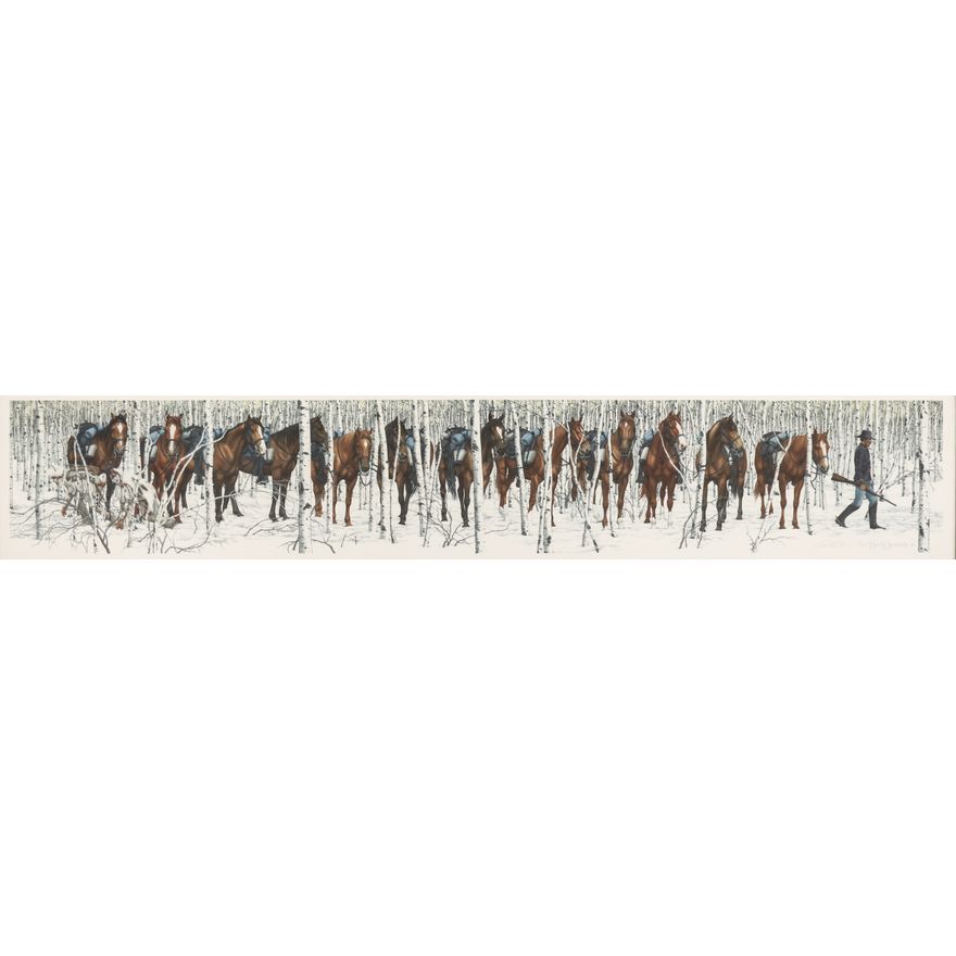 Bev Doolittle ''Two Indian Horses'' Signed Print
