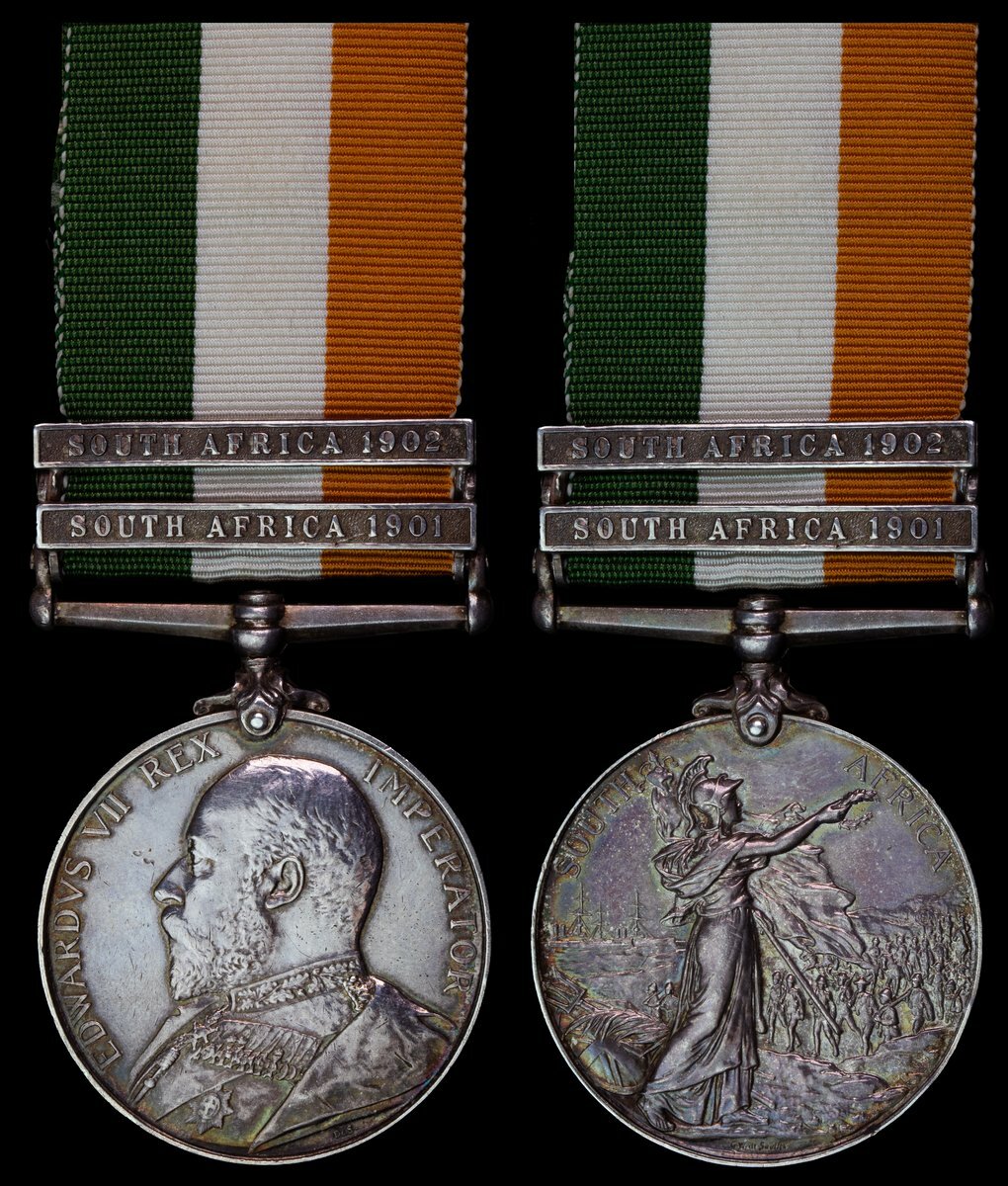 King's South Africa 1901-02, 2 clasps, South Africa 1901, South Africa ...