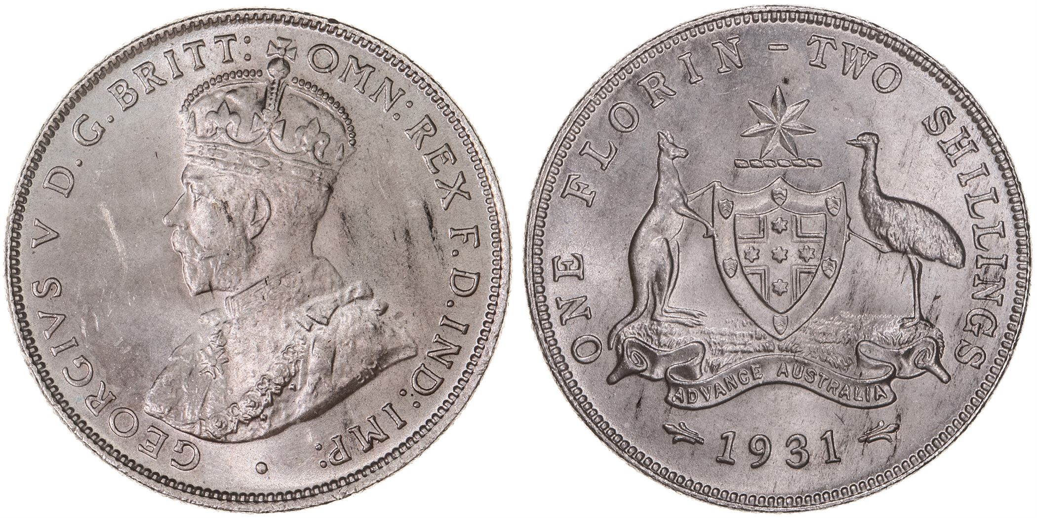 George V, Florin, 1931, CHU