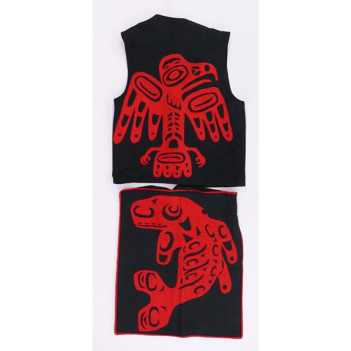 NW Coast Felt Dance Vest & Apron