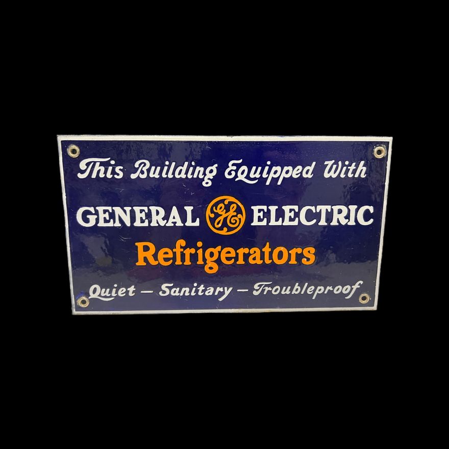 General Electric Refrigerators Porcelain Sign