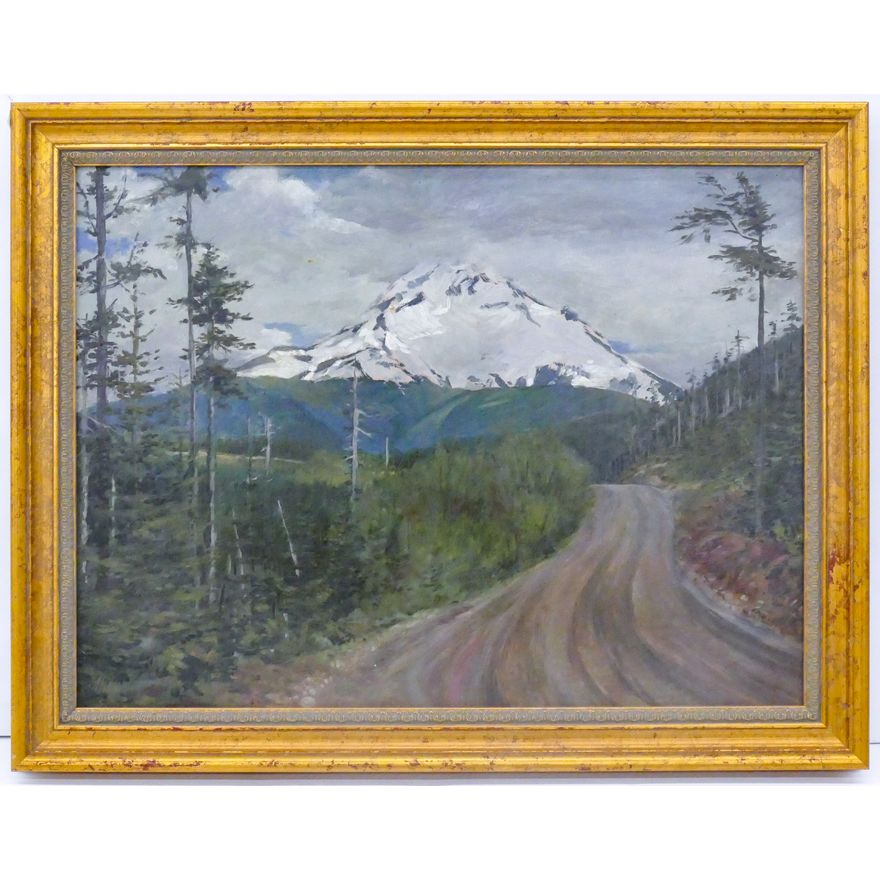 Damar ''Storm Rising Over Wy'East Oregon'' Mt. Hood Oil
