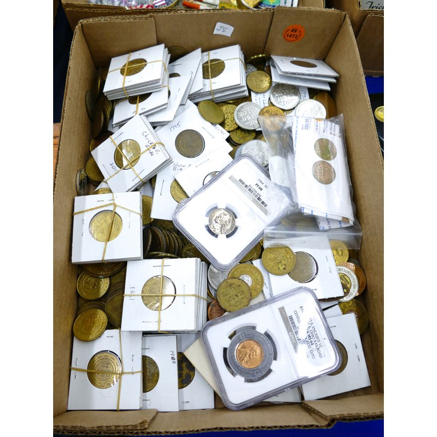 Box Old Tokens and Graded Coins