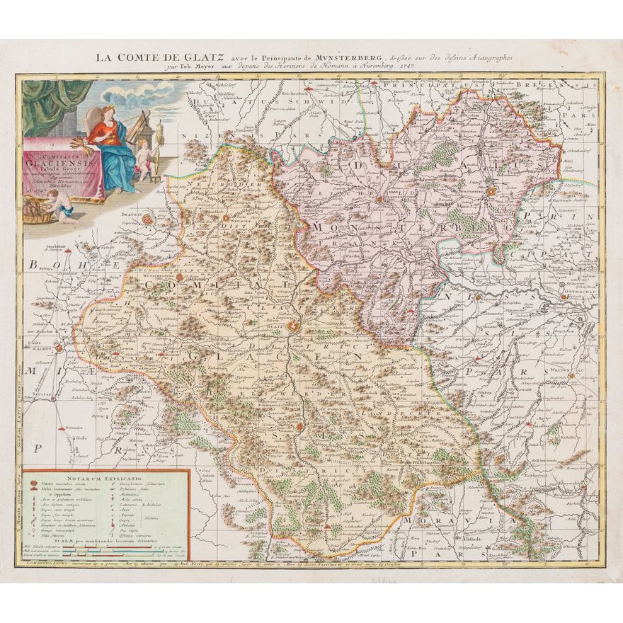 Comitatus Glaciensis Tabula Geogr.