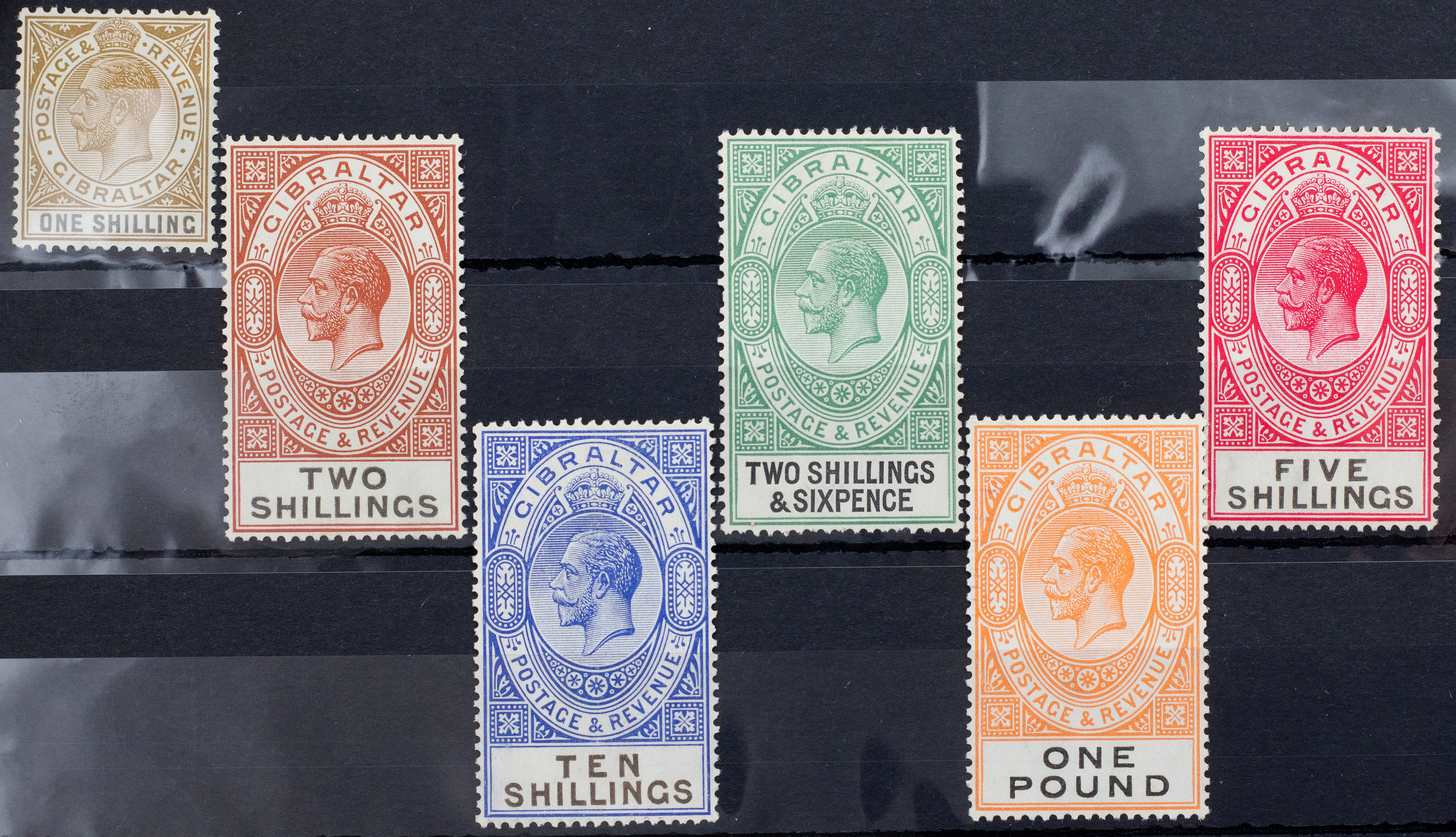 Gibraltar, KGV Definitives, 1925, Fine