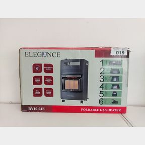 ELEGANCE RY10-04E BLACK FOLDABLE GAS HEATER