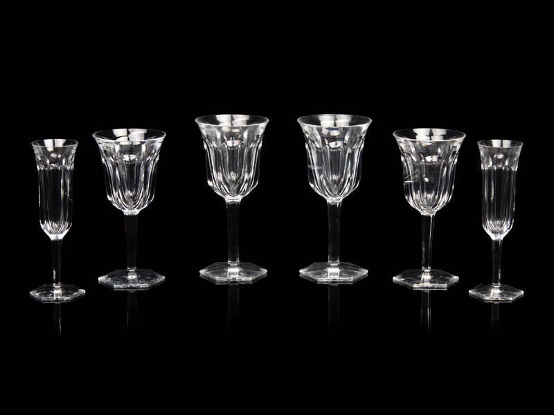 A Baccarat Malmaison Stemware Service