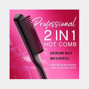 Enzo Professional 2-in-1 Electric Hot Comb -(SERUM NOT INCLUDED) ||Bar 9902160392036 - 51745/14885 AS B2 (S11)