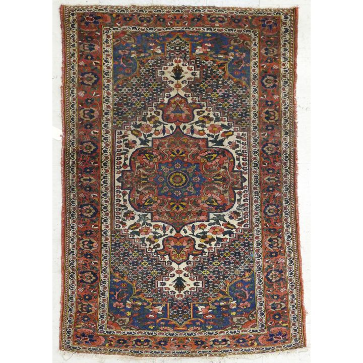 Semi Antique Persian Baktiari Oriental Rug