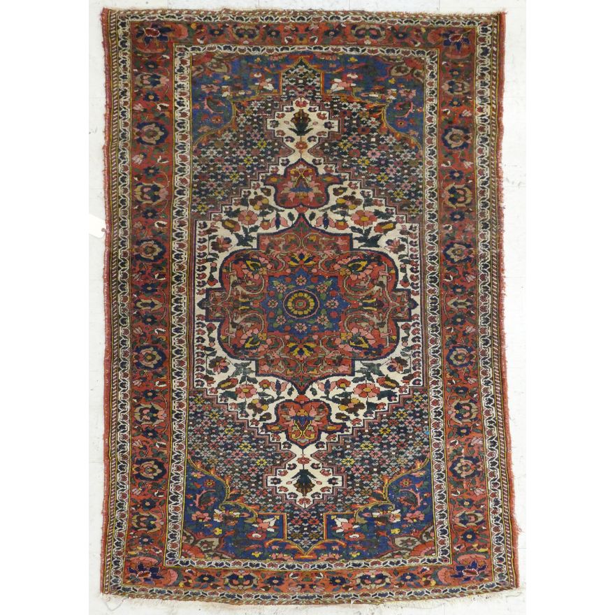 Semi Antique Persian Baktiari Oriental Rug