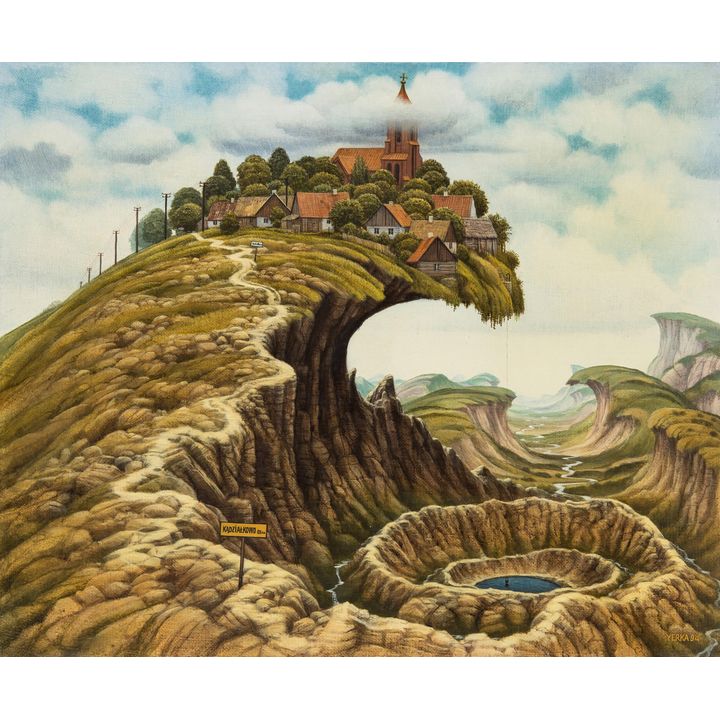 Jacek Yerka | Droga do Kądziałkowa, 1994 r.