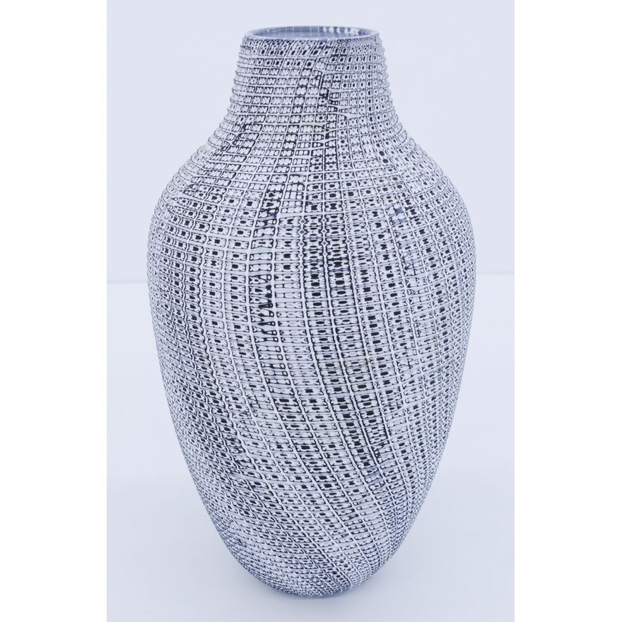 Massimiliano Schiavon ''Black and White'' Glass Vessel