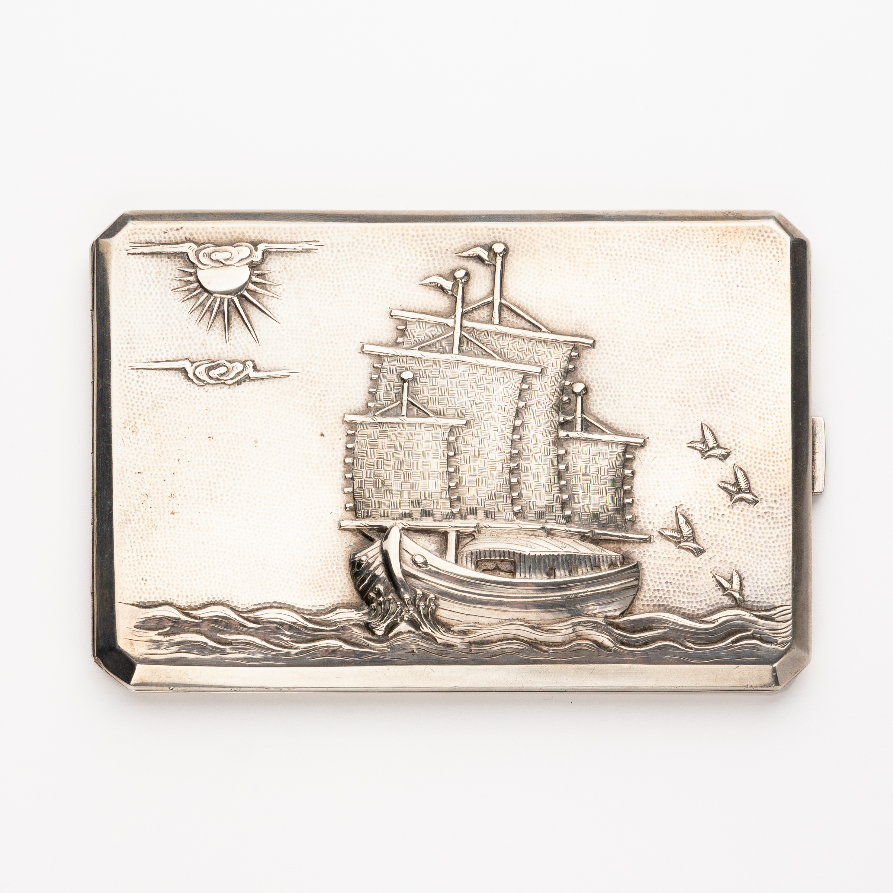 China, Silver Cigarette Case, Early 20th Century