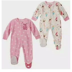 ABSORBA LITTLE GIRLS' 2 PIECE SLEEPWEAR, BALLET BLUSH/VANILLA SZ 4T