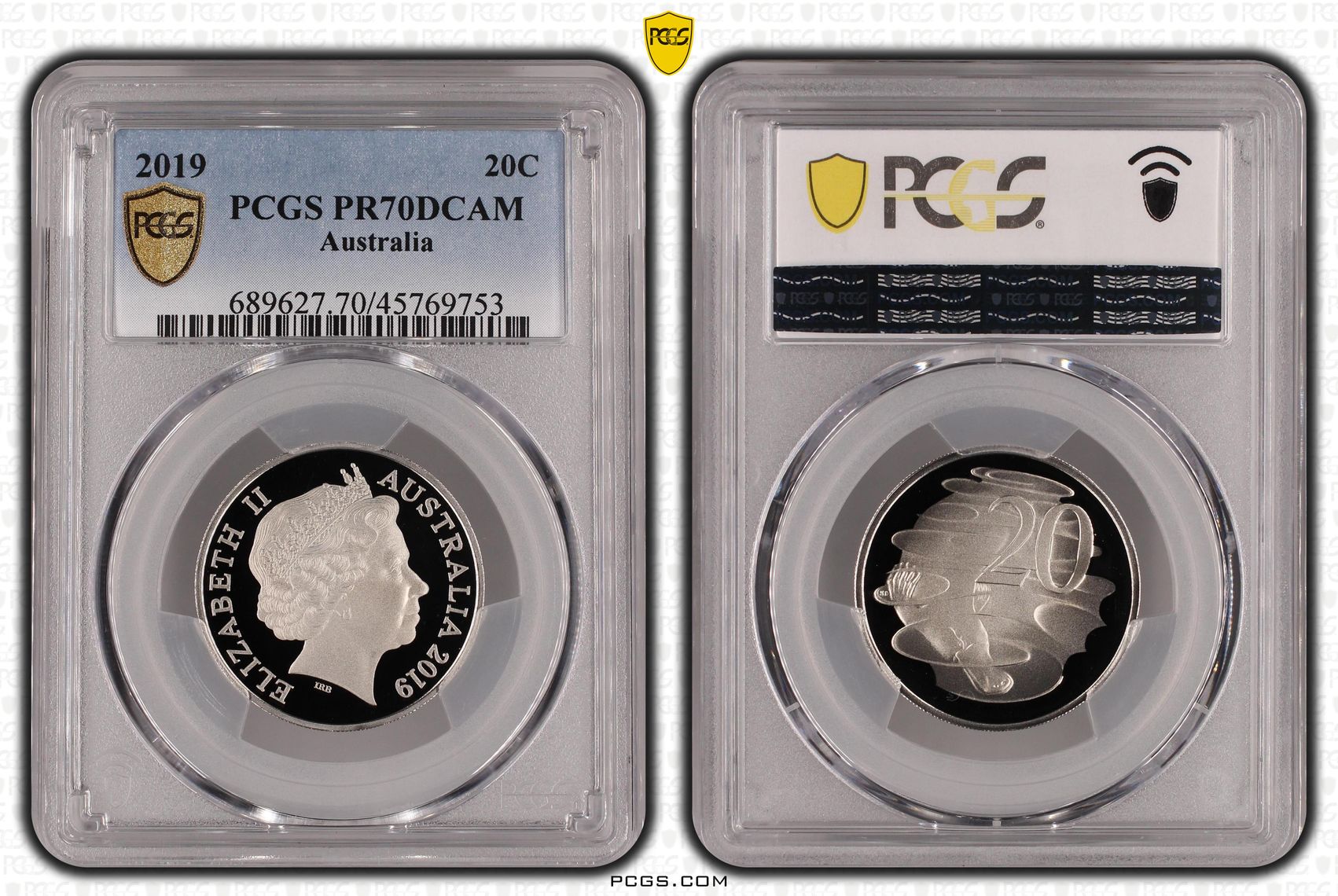 Twenty Cent, 2019, PCGS PR70DCAM