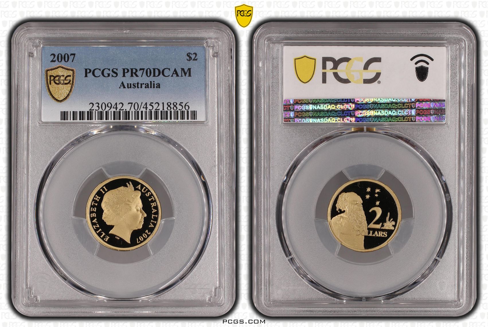 2007 Australia Two Dollar, $2 PCGS - PR70DCAM POP 8/0 -856
