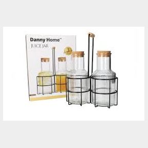 Danny home Juice Jar with 3 Glasses and Stand - 5 Piece Set -| Bar 9902178810355 - 51745/6044