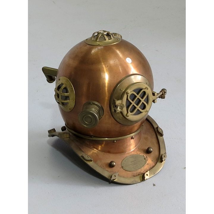 USA NAVY MARK V BRASS AND COPPER DIVERS HELMET