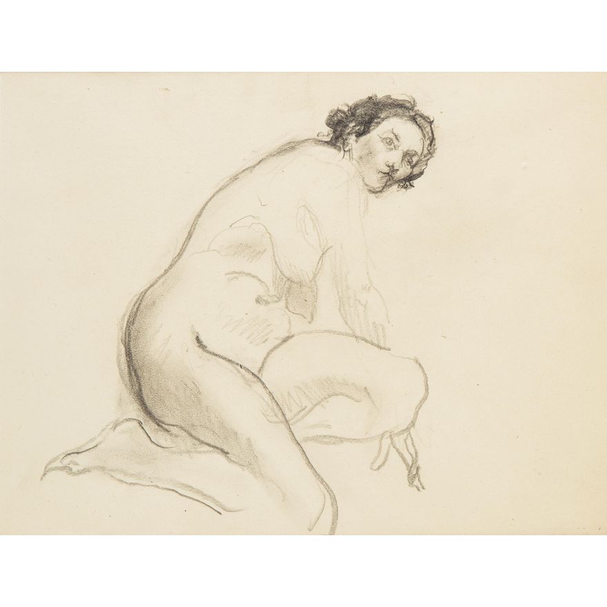Kasper Pochwalski | Akt siedzący, 1953 r.