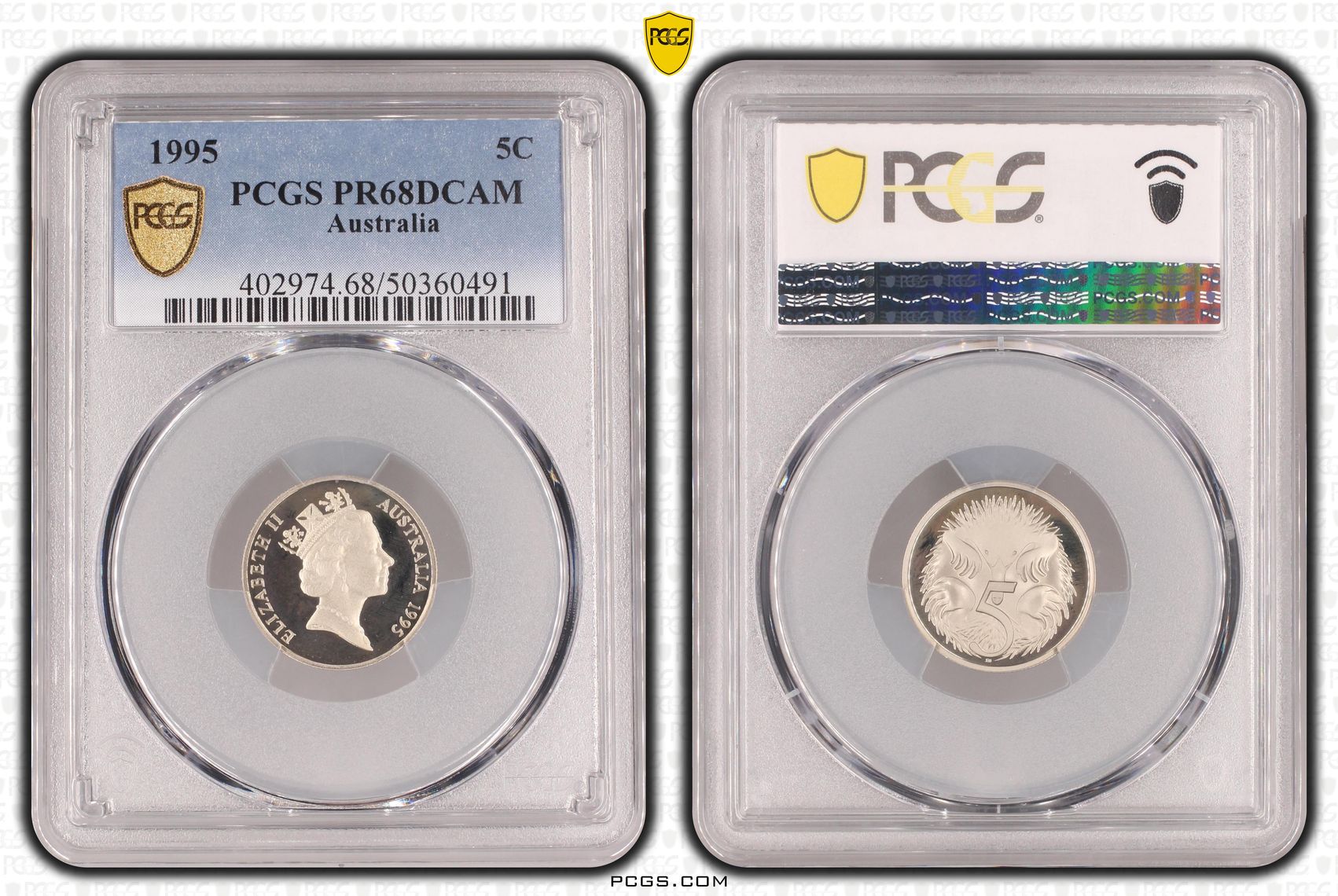Five Cent, 1995, PCGS PR68DCAM