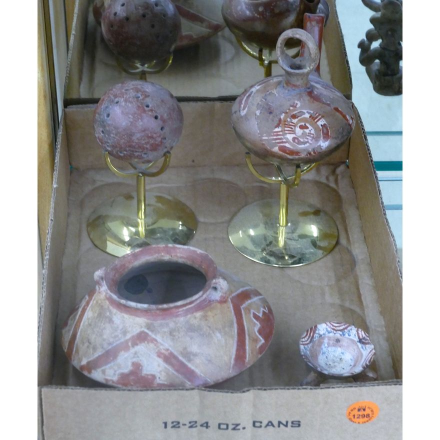 Box 4pc Peruvian Pre Columbian Vessels