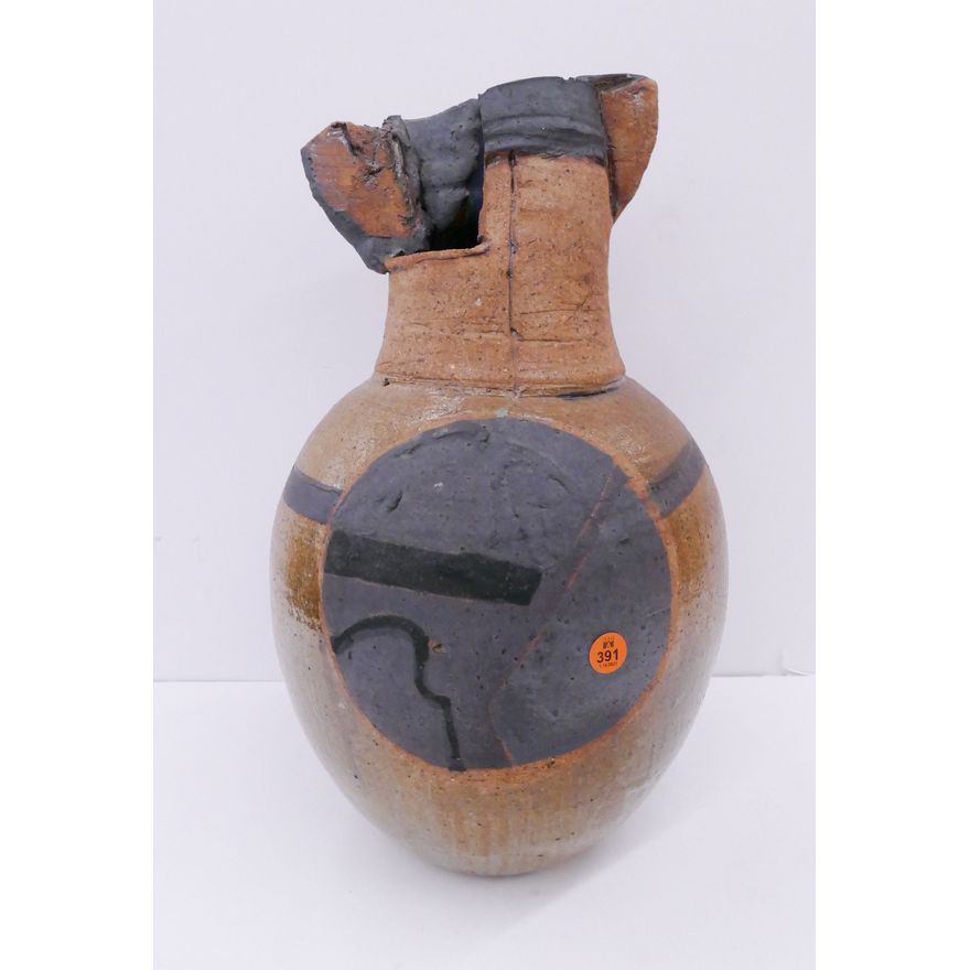 NW Studio Pottery Brutalist Vase- 17''