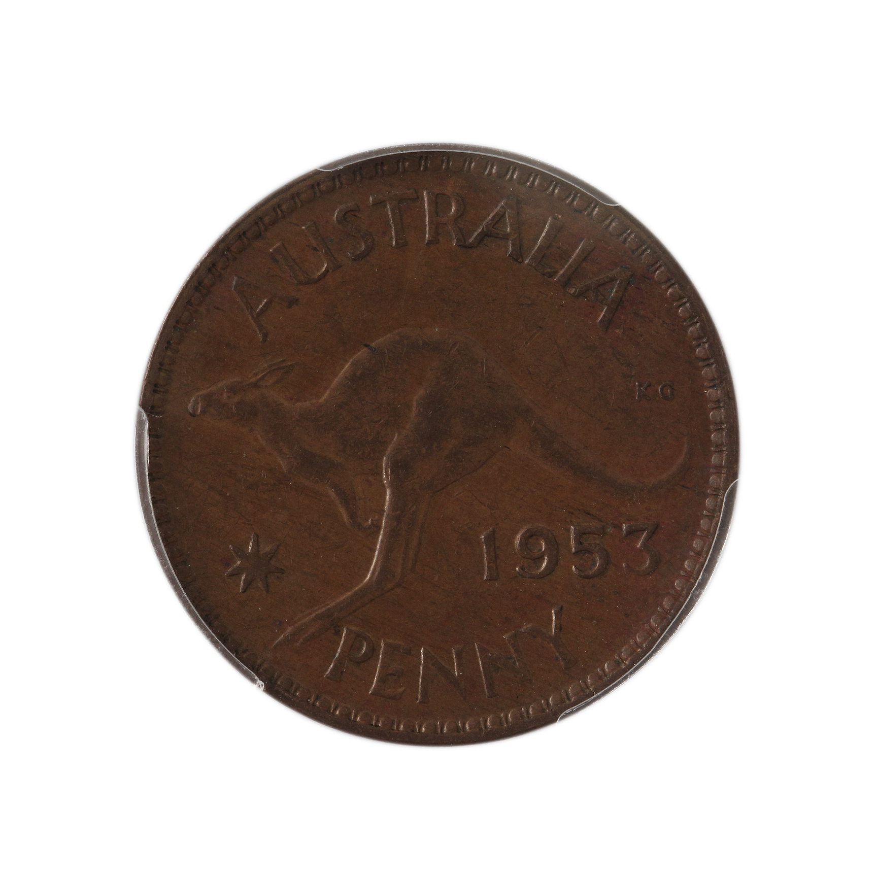 Elizabeth II, Penny, 1953, AU58
